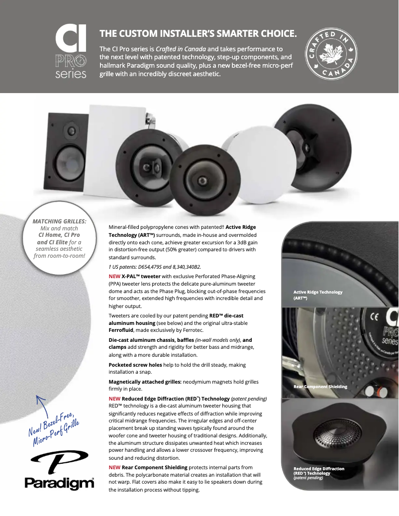 Imagen de la primera página del manual del dispositivo CI Pro P65-RX