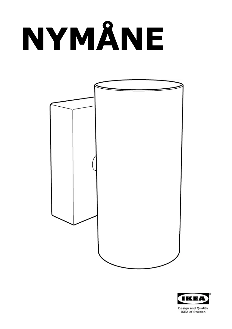 Página 1 del manual Instrucciones / montaje Ikea NYMANE