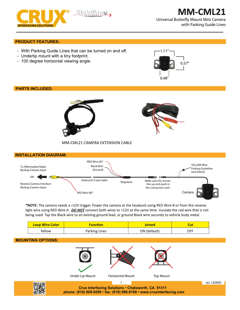 Imagen de la primera página del manual del dispositivo MM-CML21