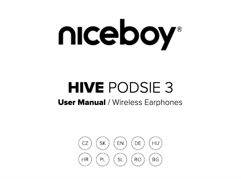 Imagen de la primera página del manual del dispositivo HIVE Podsie 3