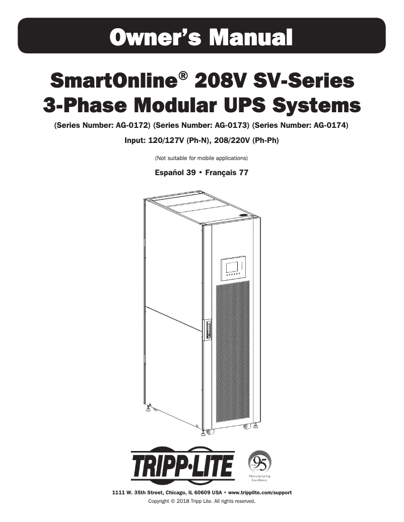 Imagen de la primera página del manual del dispositivo SmartOnline SV20KM1P0B