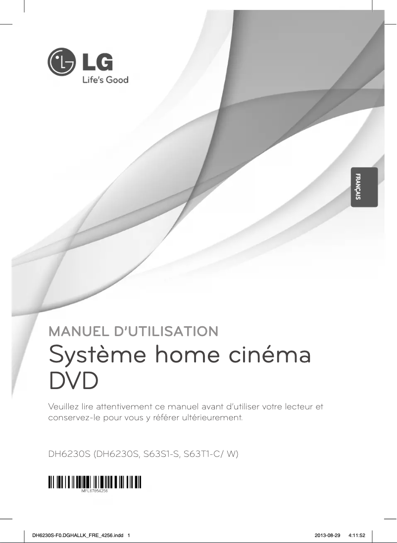 Imagen de la primera página del manual del dispositivo DH6230S