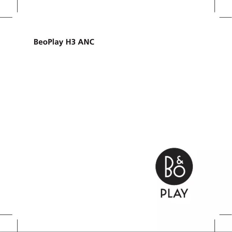 Imagen de la primera página del manual del dispositivo BeoPlay H3 ANC