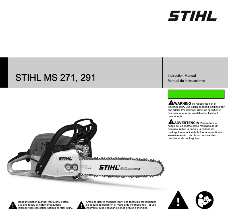 Página 1 del manual Manual de usuario Stihl MS 291 C-BEQ