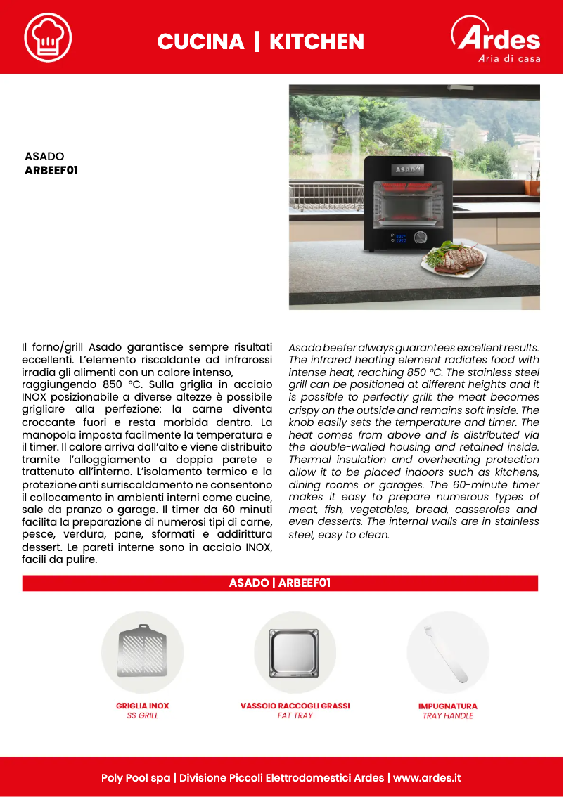 Imagen de la primera página del manual del dispositivo ARBEEF01