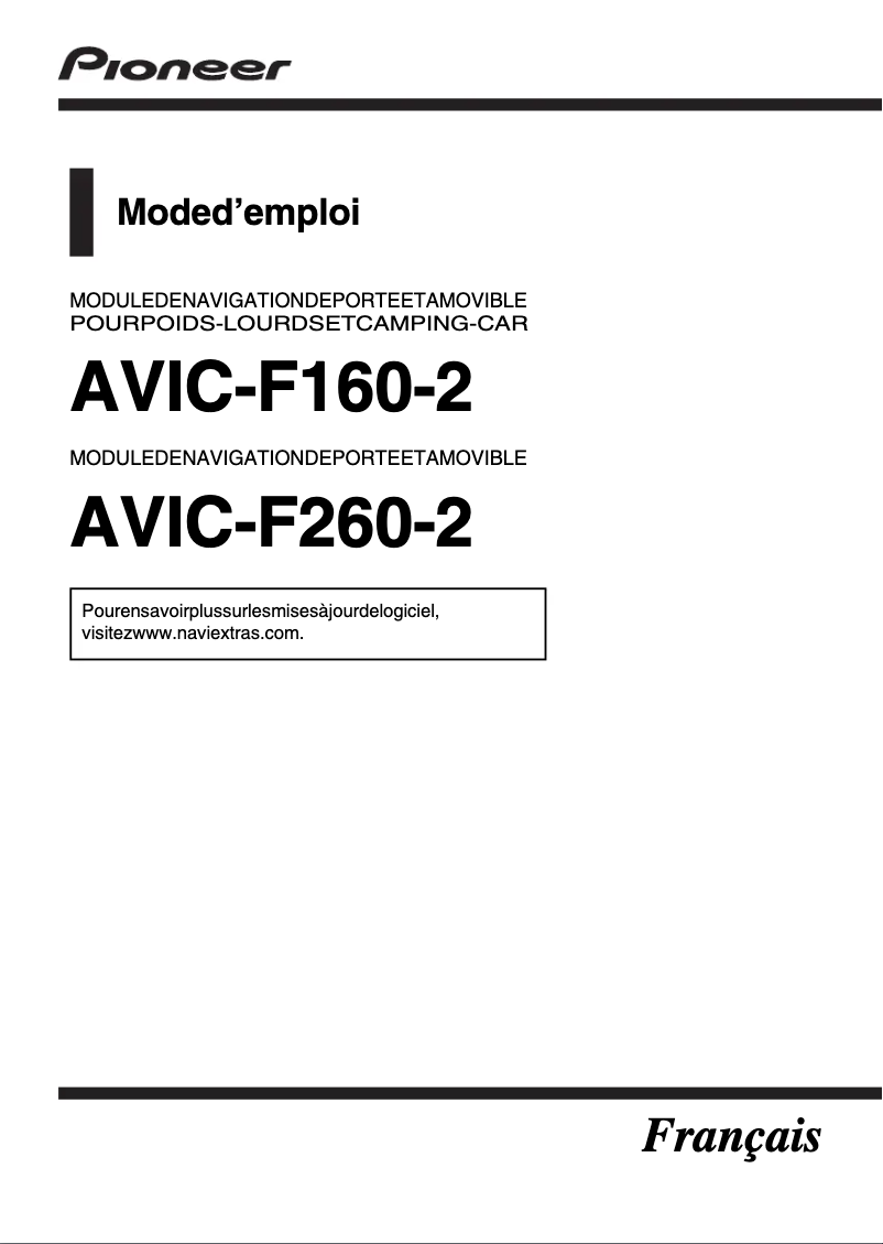 Página nº 1 - Manual de usuario Pioneer AVIC-F160-2