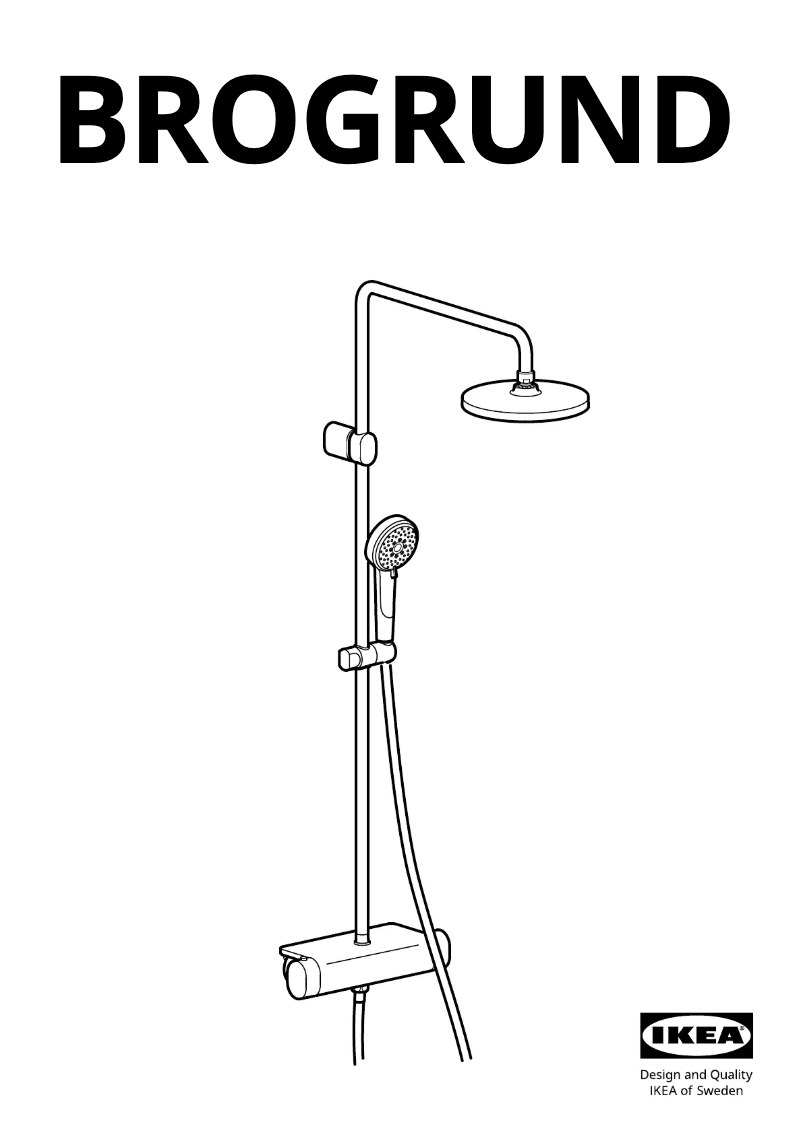 Página 1 del manual Manual de usuario Ikea BROGRUND 003.425.36