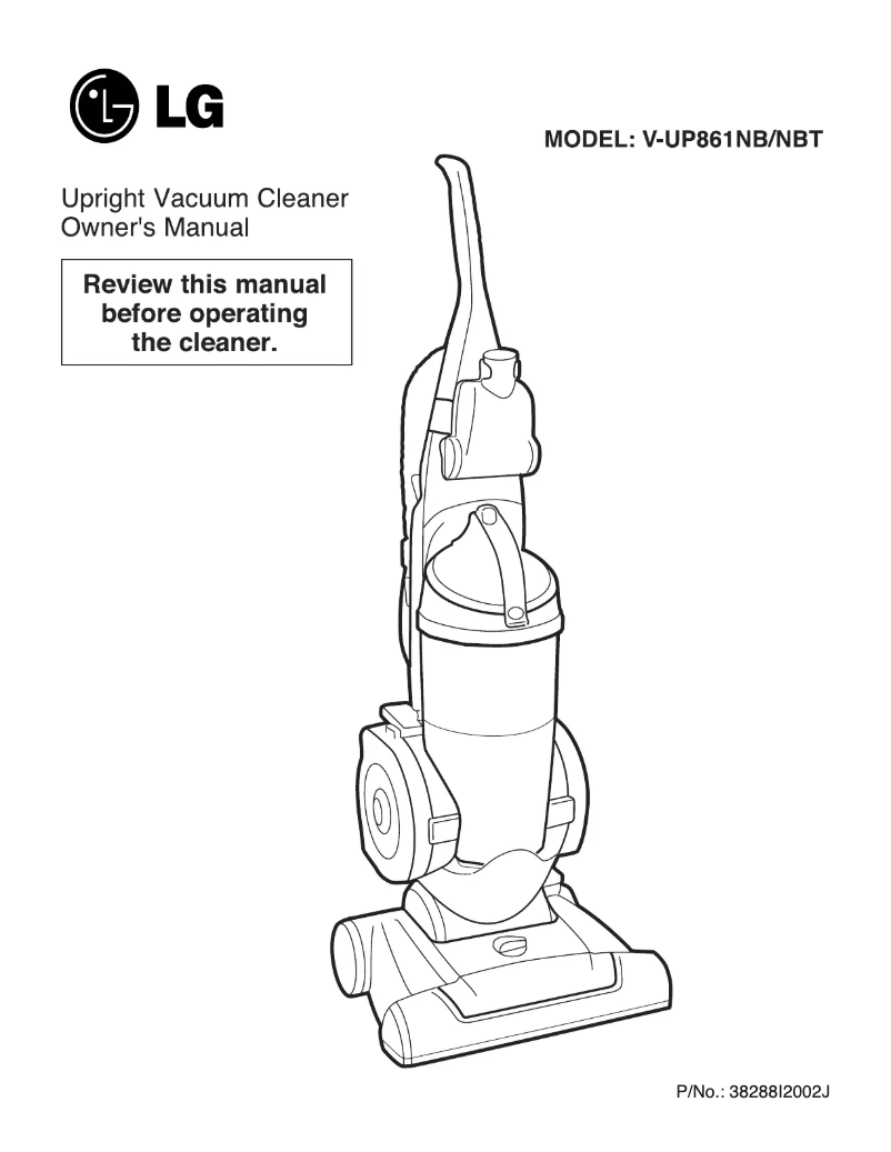 Imagen de la primera página del manual del dispositivo V-UP861NB