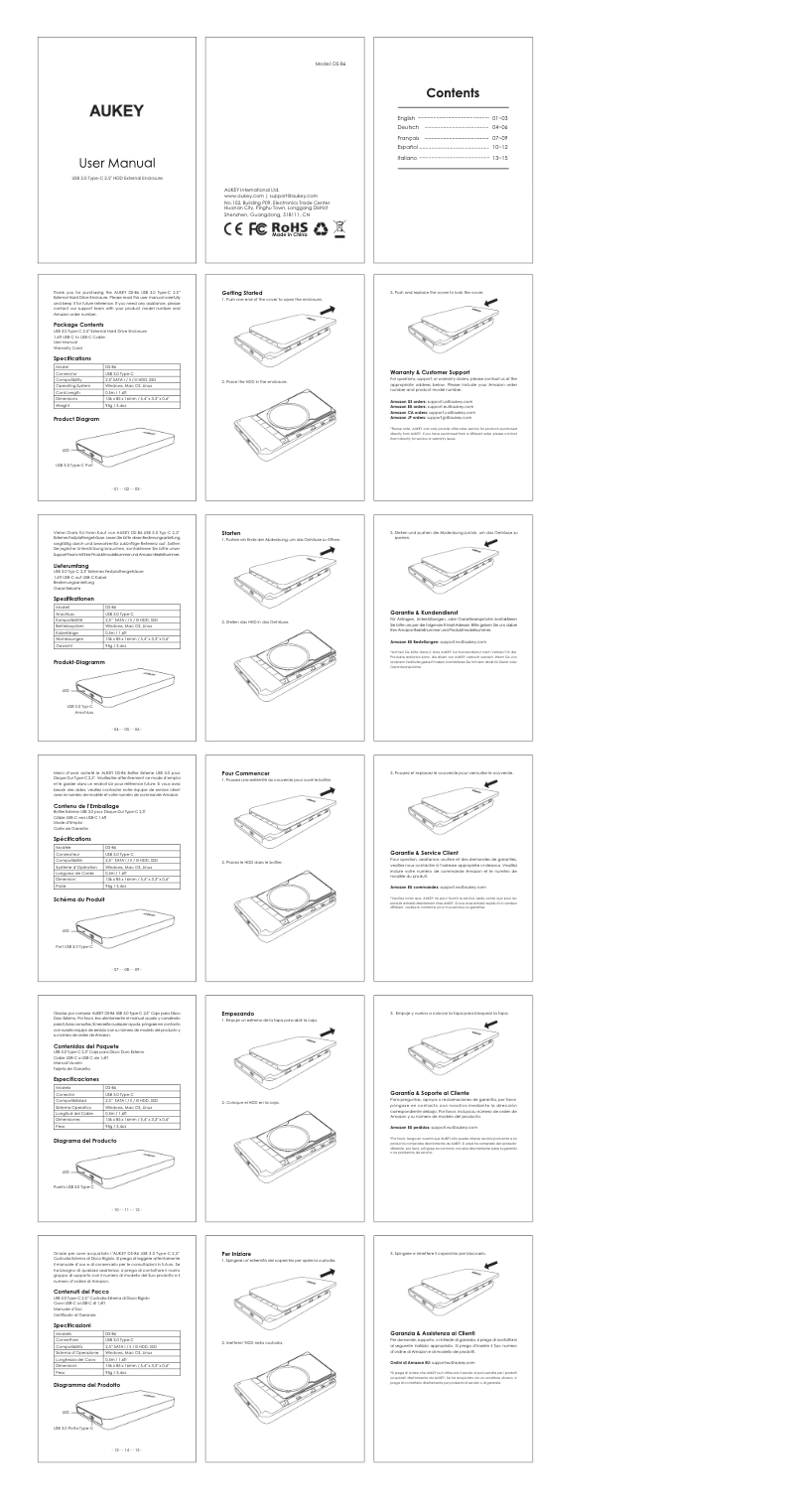 Imagen de la primera página del manual del dispositivo BR-C1