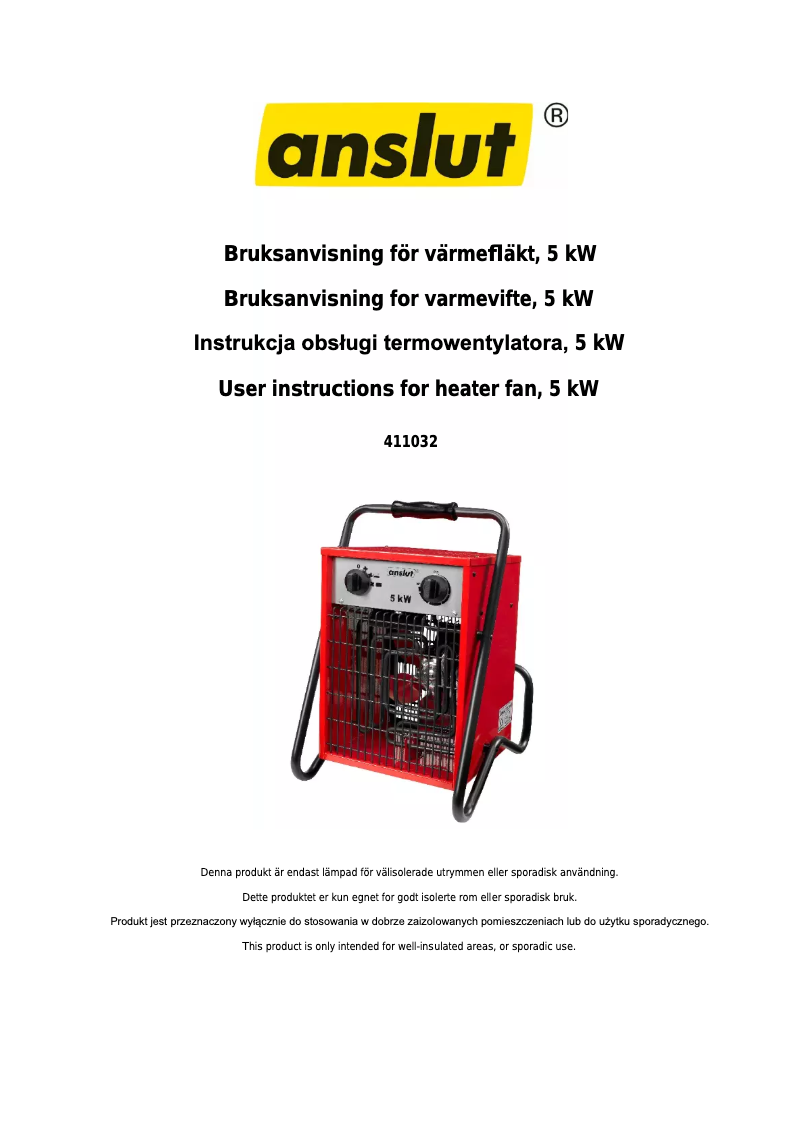 Imagen de la primera página del manual del dispositivo 411-032