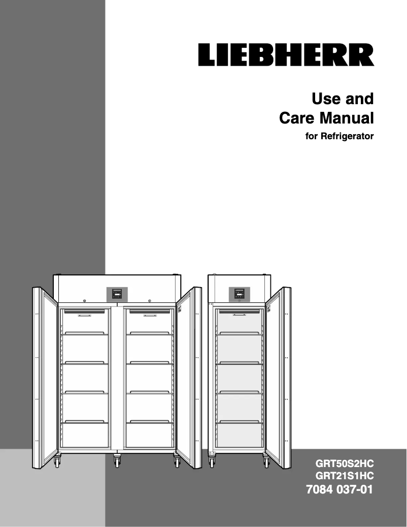 Imagen de la primera página del manual del dispositivo GRT50S2HC