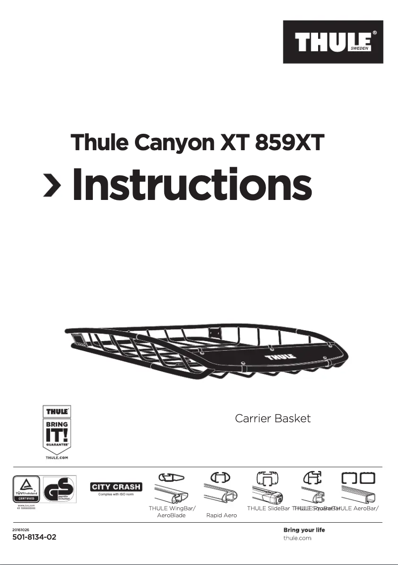 Imagen de la primera página del manual del dispositivo Canyon Extension XT
