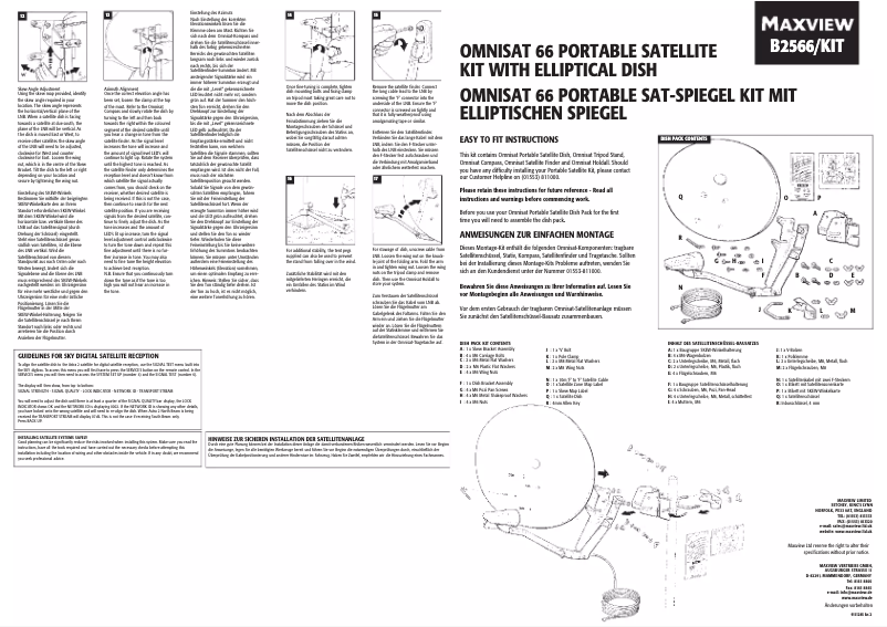 Página 1 del manual Manual de usuario Maxview Omnisat 66 B2566