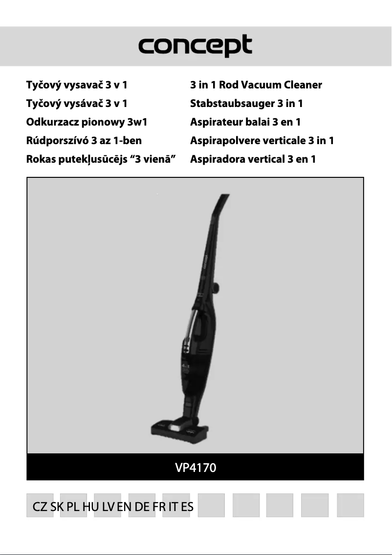 Imagen de la primera página del manual del dispositivo Real Force VP4170