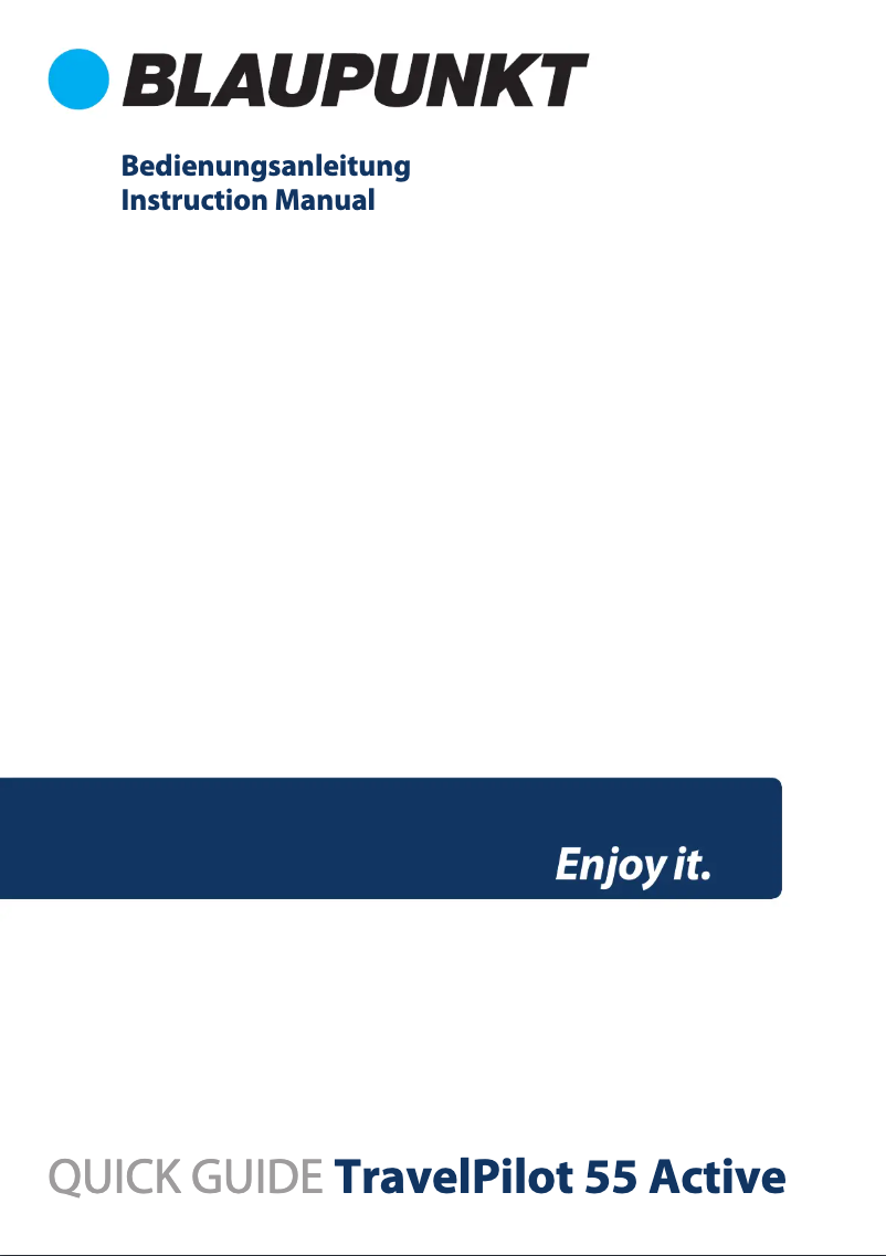 Página 1 del manual Manual de usuario Blaupunkt TravelPilot 55 Active