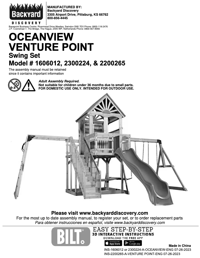 Imagen de la primera página del manual del dispositivo Oceanview