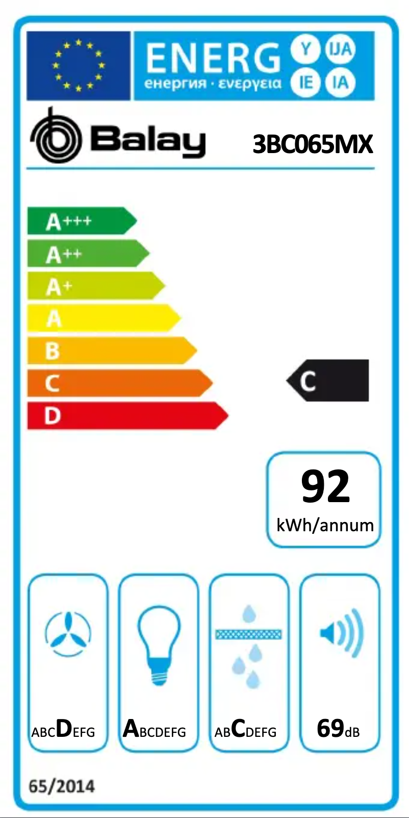Página 1 del manual Manual de usuario Balay 3BC065MX