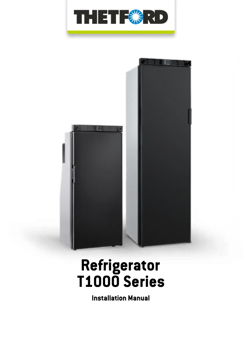 Página 1 del manual Manual de usuario Thetford T1090