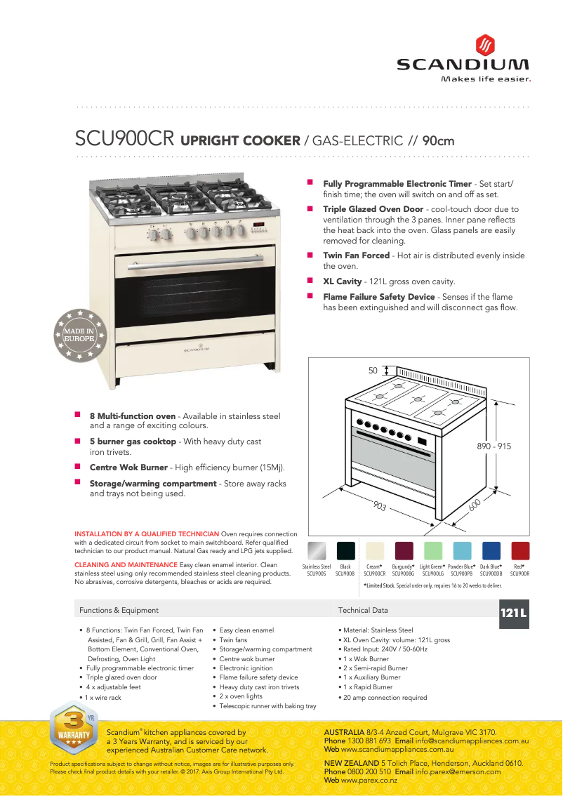 Imagen de la primera página del manual del dispositivo SCU900CR