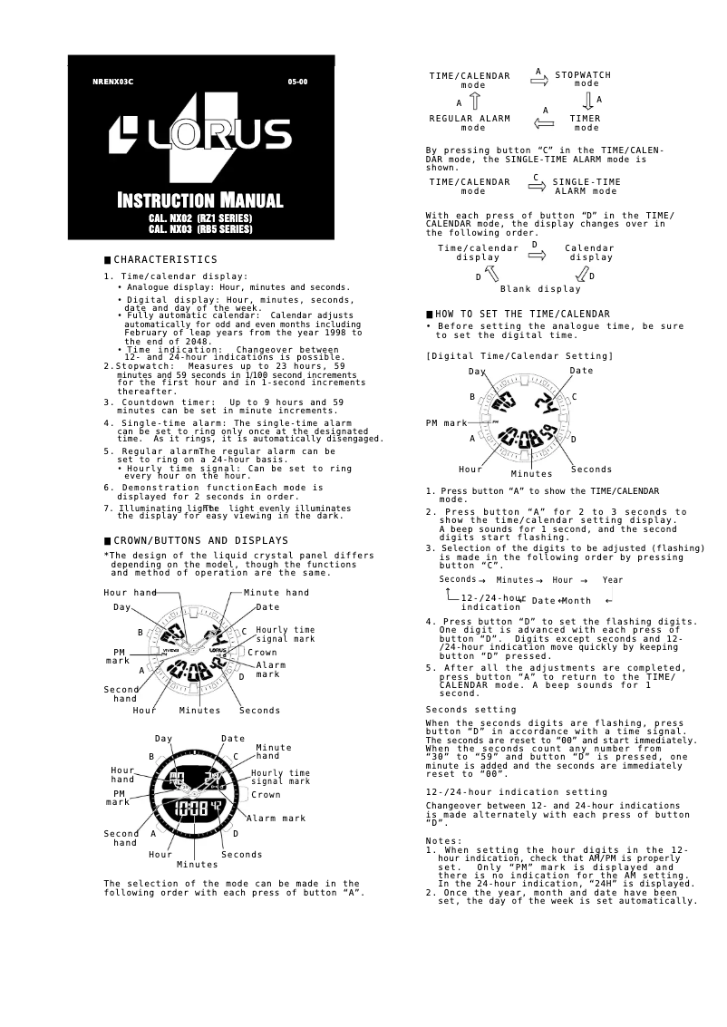 Imagen de la primera página del manual del dispositivo NX03