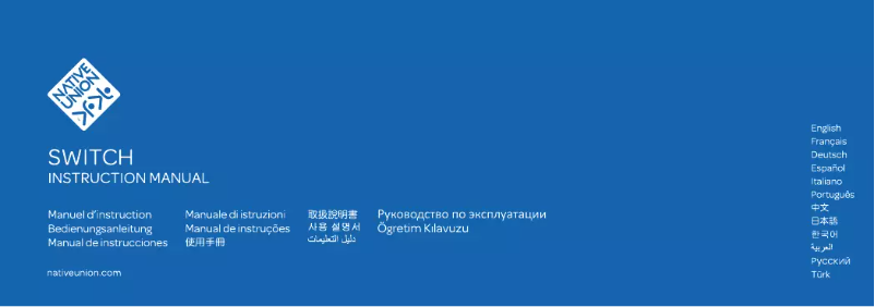 Imagen de la primera página del manual del dispositivo SWITCH