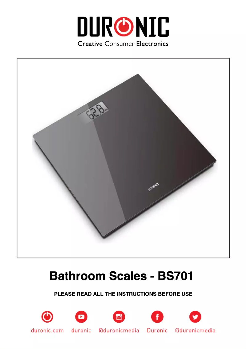 Página 1 del manual Manual de usuario Duronic BS701