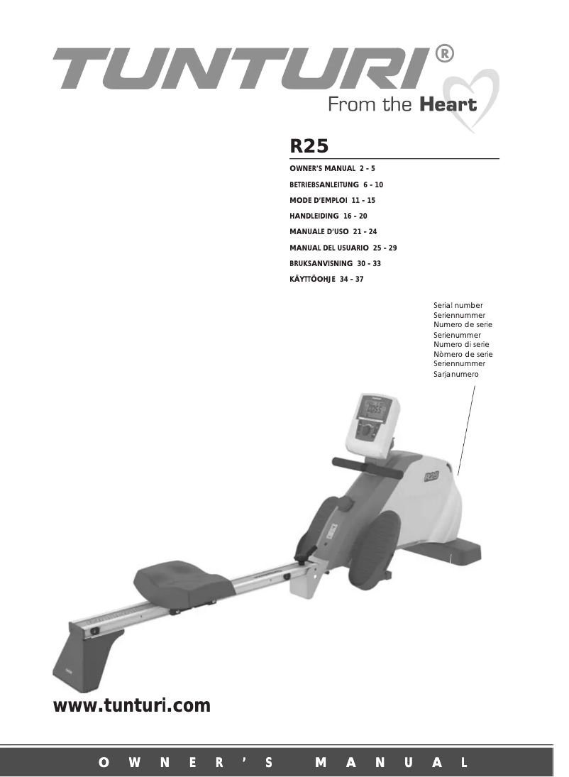 Imagen de la primera página del manual del dispositivo R25