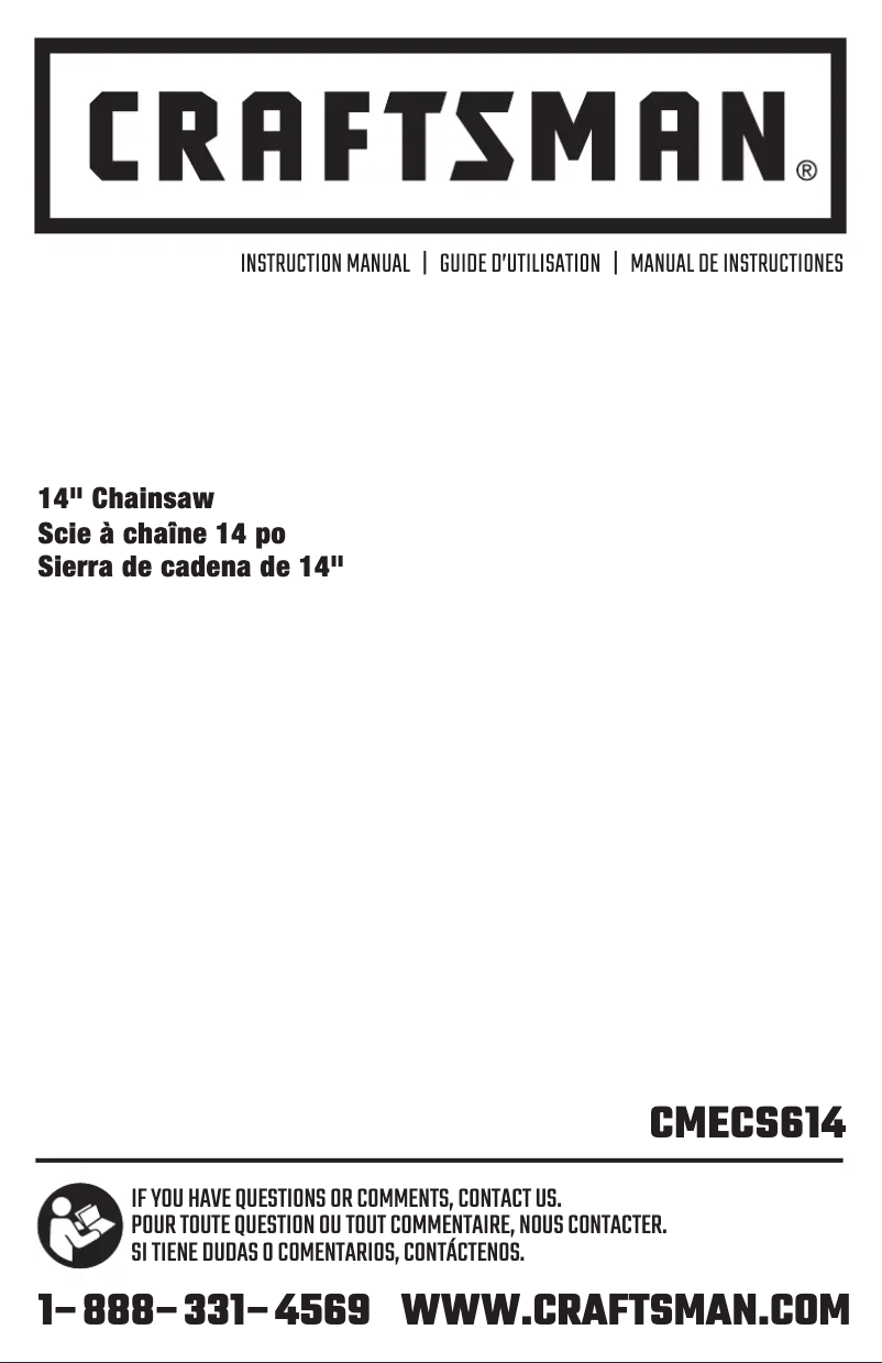 Página 1 del manual Manual de usuario Craftsman CMECS614