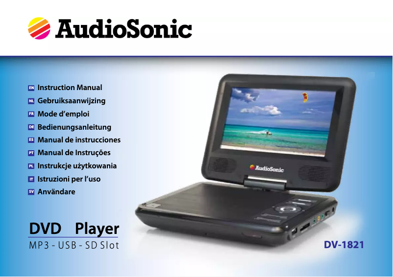 Página 1 del manual Manual de usuario AudioSonic DV-1821