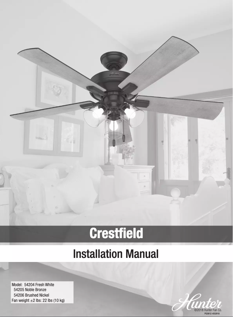 Imagen de la primera página del manual del dispositivo Crestfield 54204