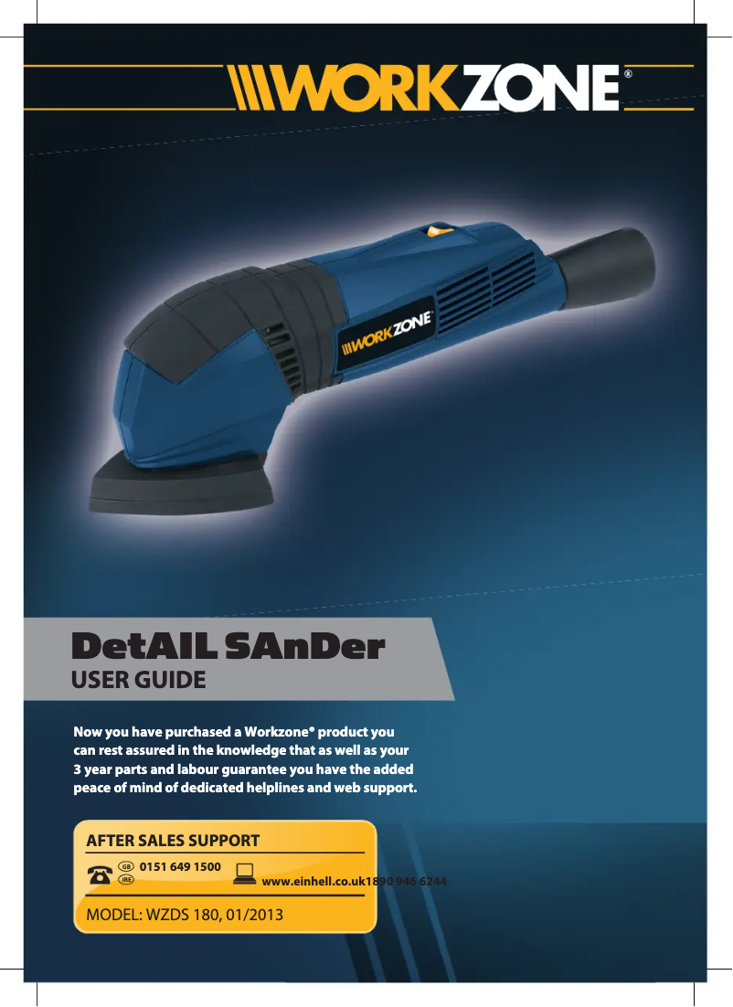 Página 1 del manual Manual de usuario Workzone WZDS 180