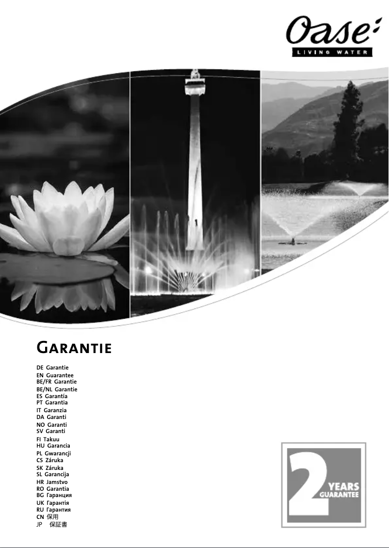 Imagen de la primera página del manual del dispositivo Aquarius Universal 1500