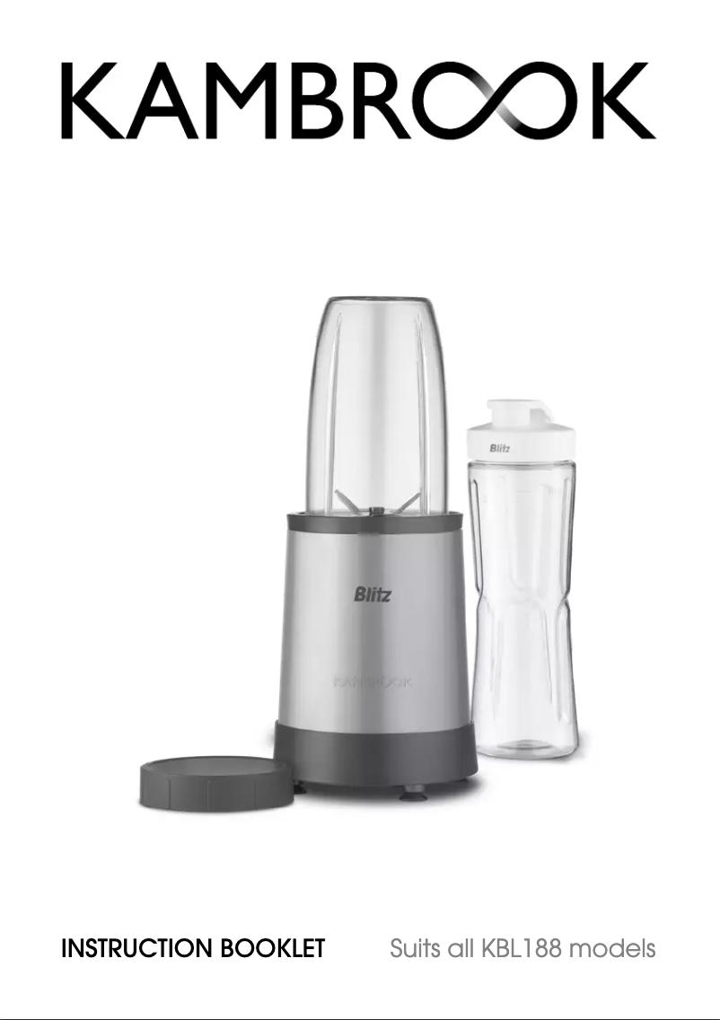Página 1 del manual Manual de usuario Kambrook BLITZ KBL188