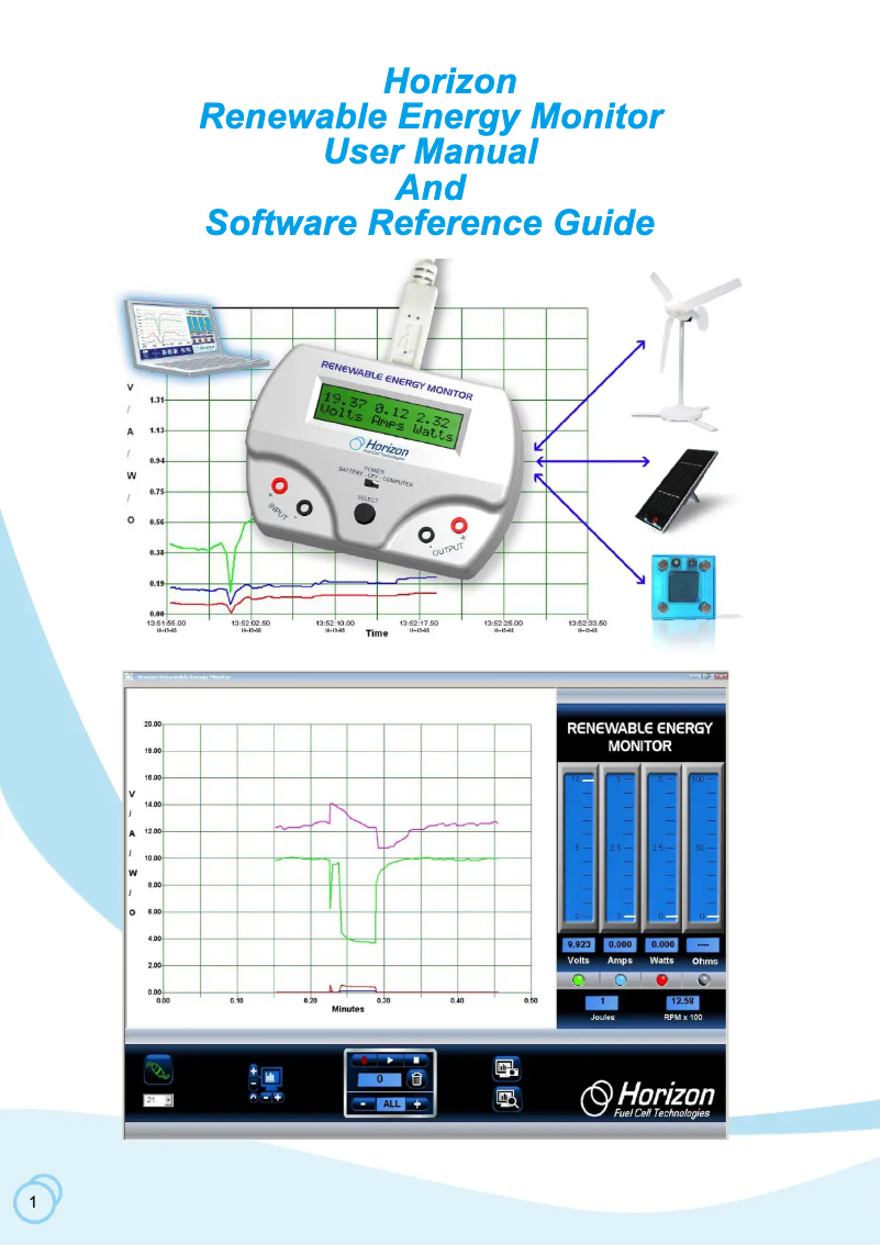 Imagen de la primera página del manual del dispositivo Energy Monitor
