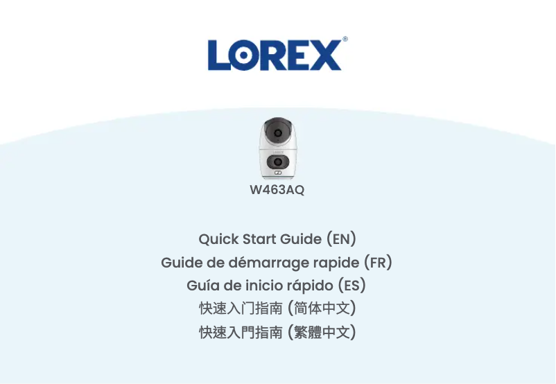 Página nº 1 - Manual de usuario Lorex W463AQ