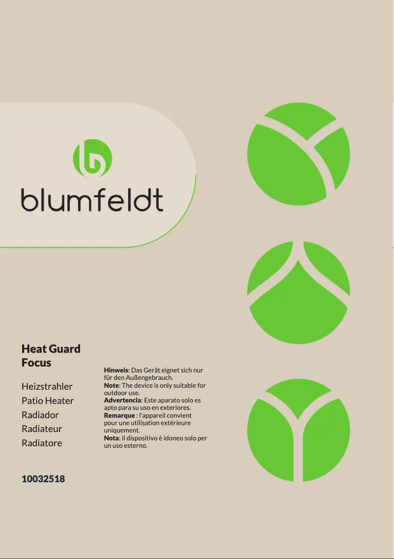 Página nº 1 - Manual de usuario Blumfeldt Heat Guard Focus