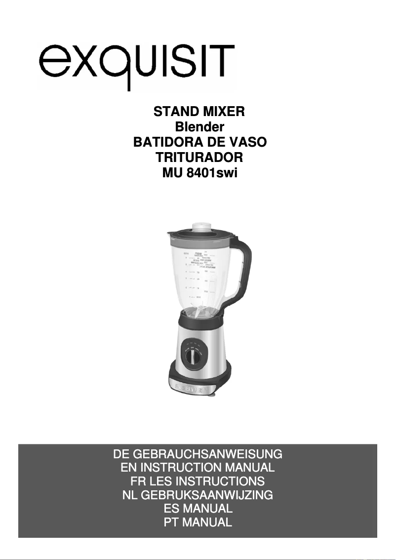Página 1 del manual Manual de usuario GUTFELS MU 8401 SWI