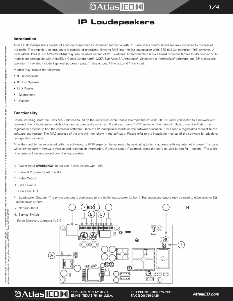 Imagen de la primera página del manual del dispositivo I8SC+