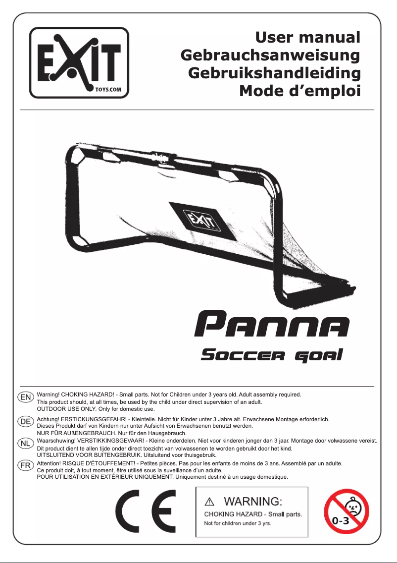Página 1 del manual Manual de usuario EXIT Panna Goal