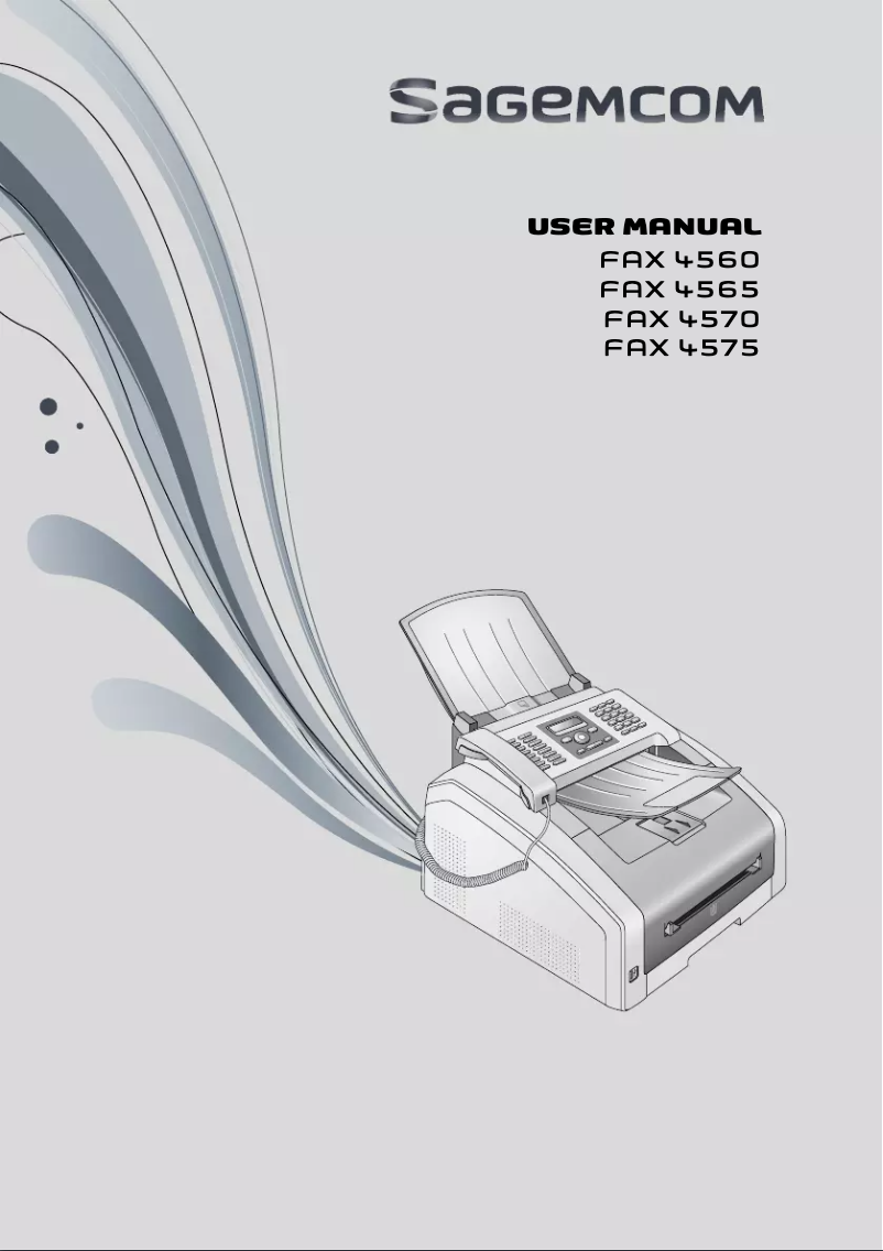 Imagen de la primera página del manual del dispositivo FAX 4570