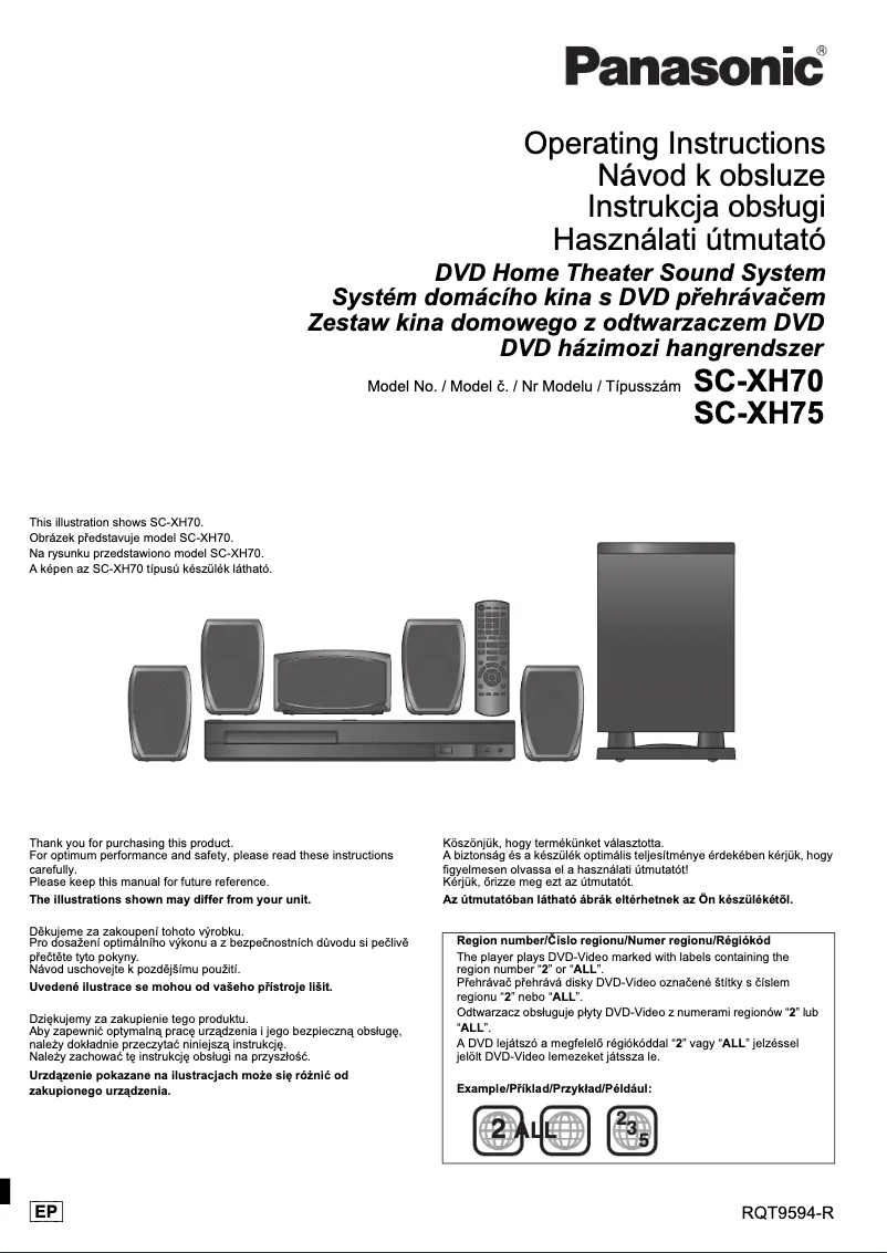 Página 1 del manual Manual de usuario Panasonic SC-XH75