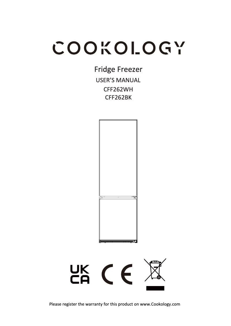 Imagen de la primera página del manual del dispositivo CFF262WH