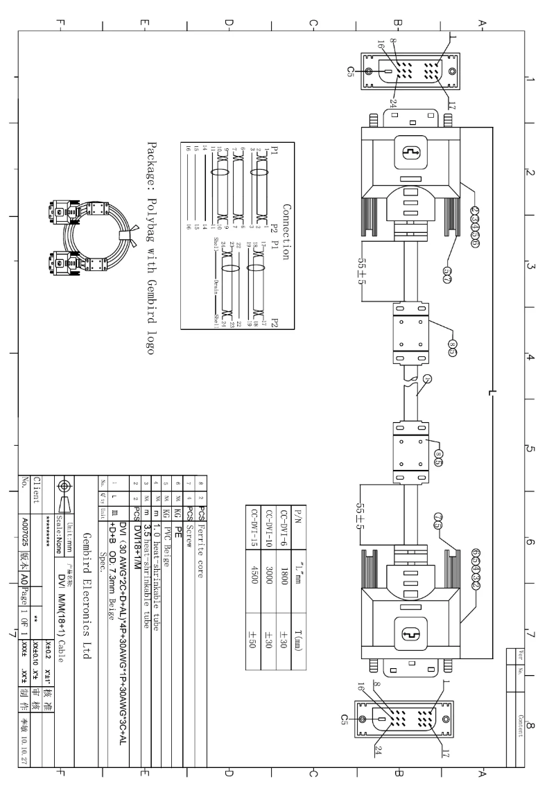 Imagen de la primera página del manual del dispositivo CC-DVI2-10