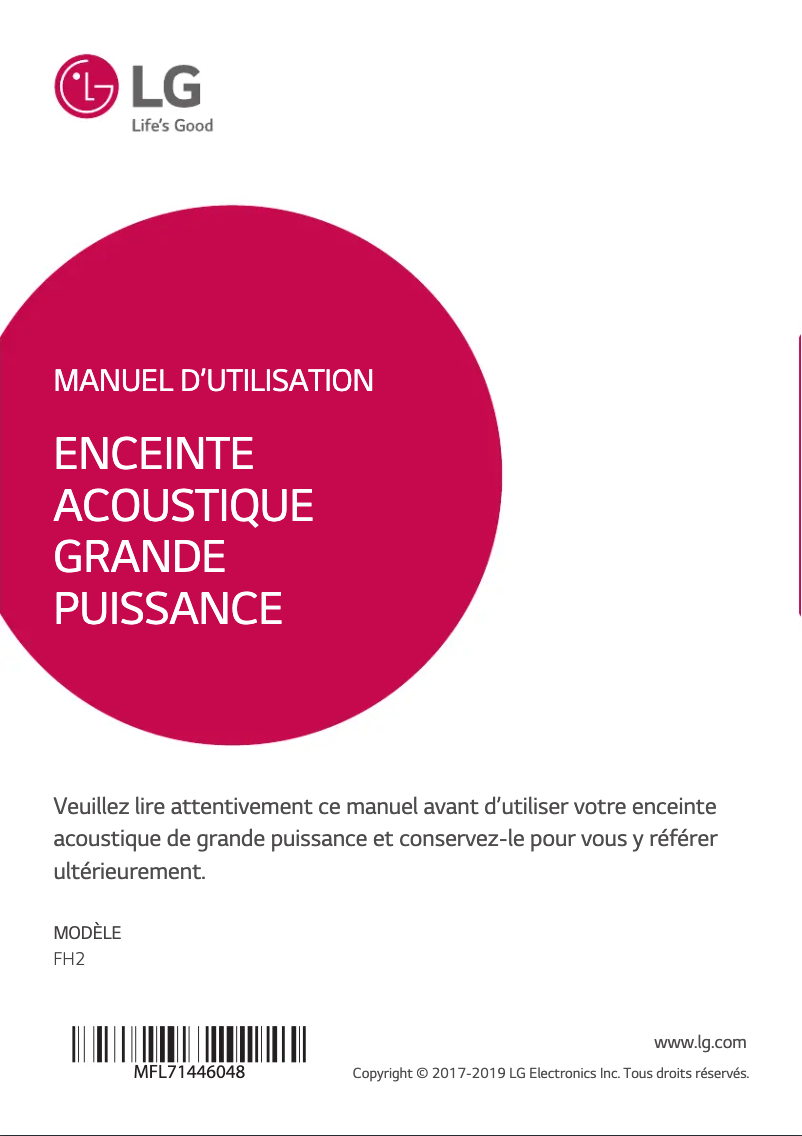 Página nº 1 - Manual de usuario LG LOUDR FH2