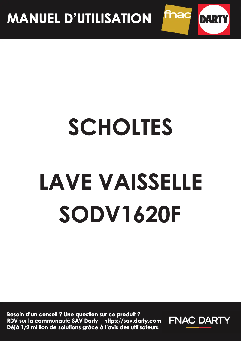 Imagen de la primera página del manual del dispositivo SODV1620F