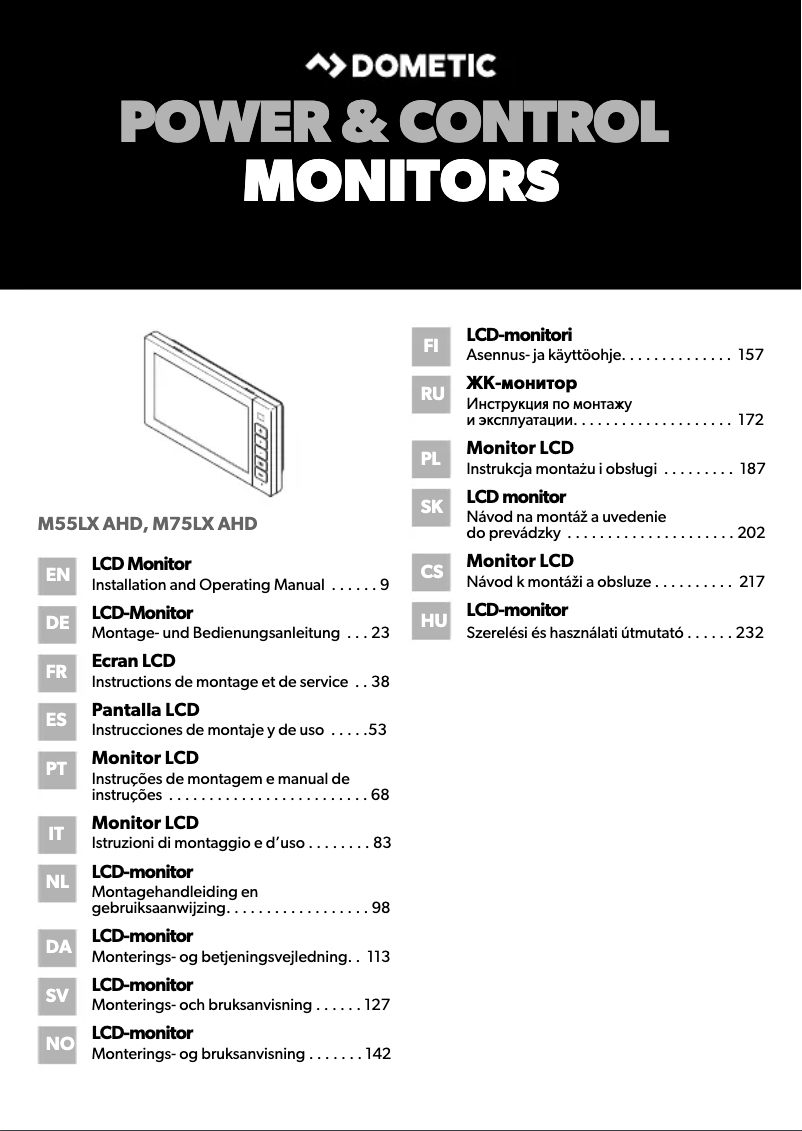 Página nº 1 - Manual de usuario Dometic PerfectView M 55LX AHD