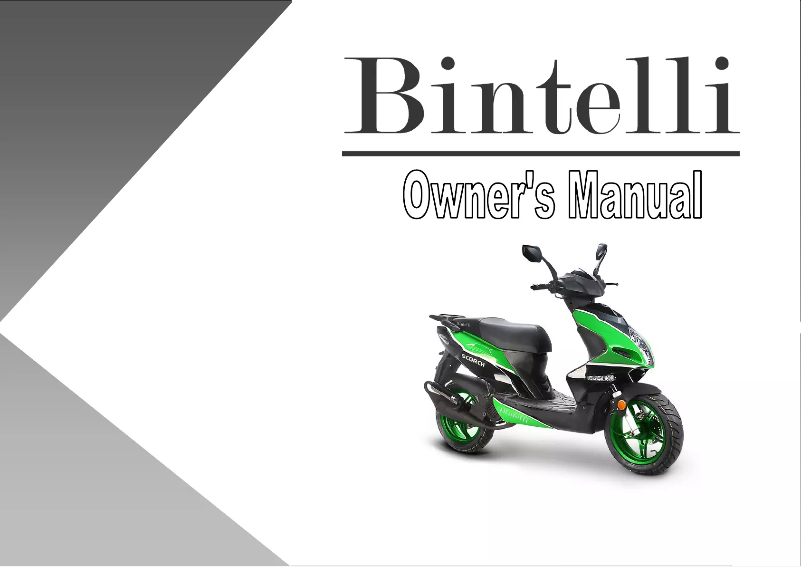 Página nº 1 - Manual de usuario Bintelli Prime 49cc
