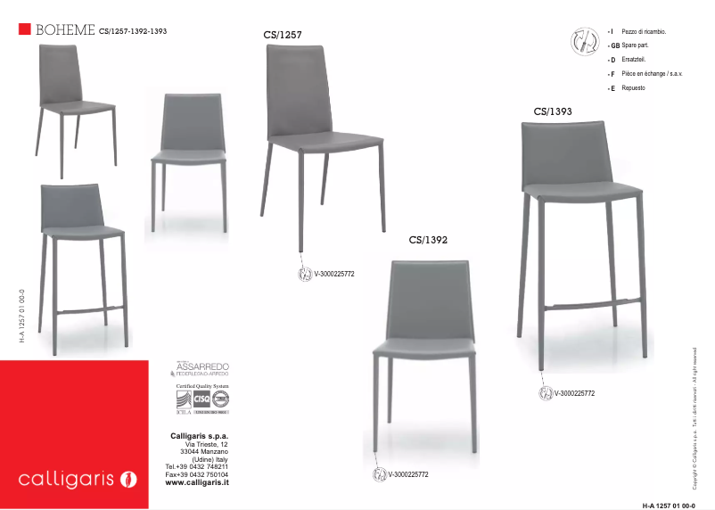 Imagen de la primera página del manual del dispositivo BOHEME