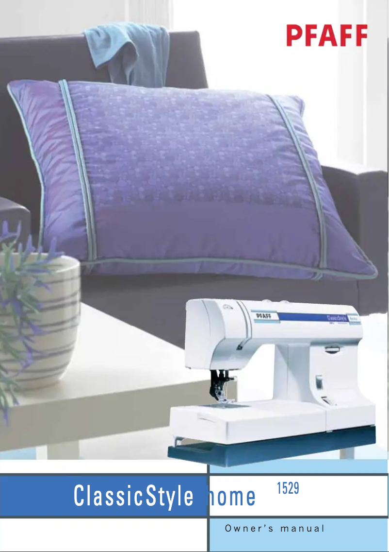 Página 1 del manual Manual de usuario Pfaff ClassicStyle home 1529