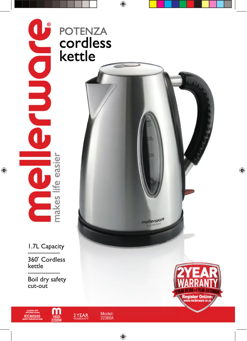 Imagen de la primera página del manual del dispositivo Potenza 22360A